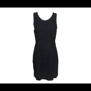 Vintage chiffon bugle beaded cocktail dress